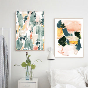 Watercolour Style Wall Art Canvas Print