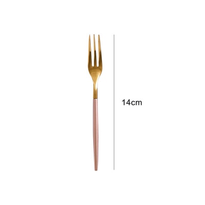 Royal Pink Golden Stainless Steel Cutlery Set